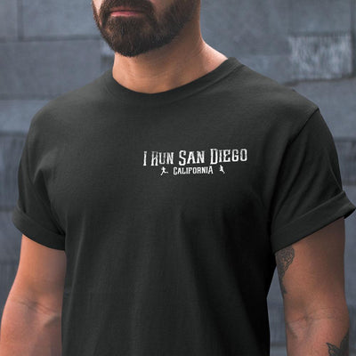 I Run San Diego, California Vintage Ink Style Unisex T-Shirt