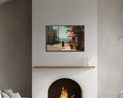 Afternoon Stroll in Carmel-by-the-Sea – Coastal Giclée Canvas Art Print