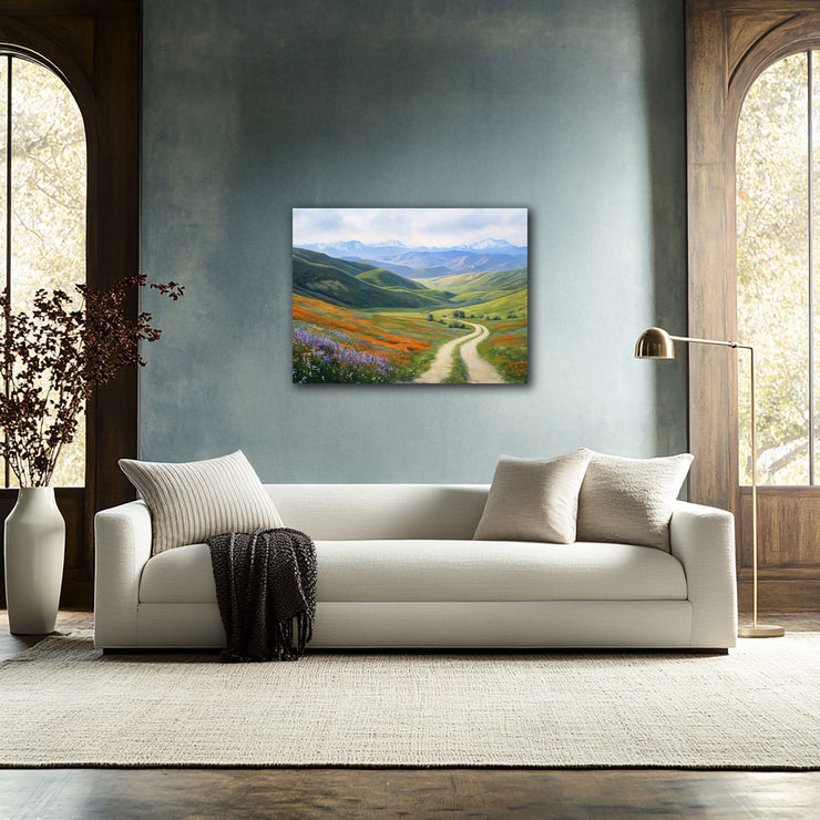 Antelope Valley Wildflower Dreamscape - High-Quality Canvas Print