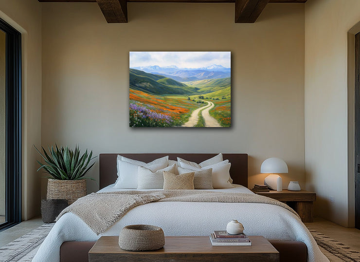 Antelope Valley Wildflower Dreamscape - High-Quality Canvas Print