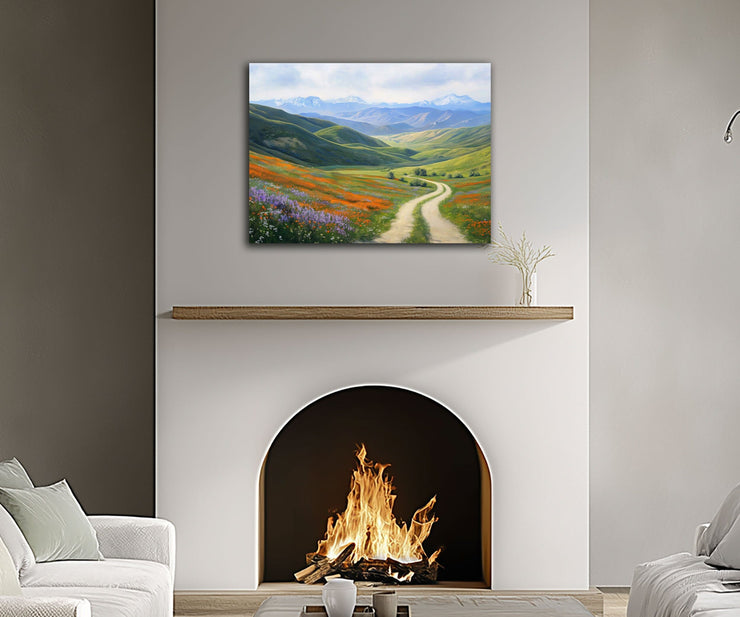 Antelope Valley Wildflower Dreamscape - High-Quality Canvas Print