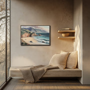 Majestic Big Sur Coastline Canvas Print - Framed Canvas