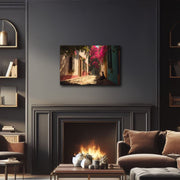 Bougainvillea Serenity – California Mission Style Wall Art Print on Canvas | Spanish Colonial