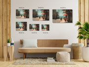 Afternoon Stroll in Carmel-by-the-Sea – Coastal Giclée-Quality Framed Poster