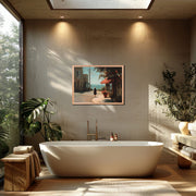 Afternoon Stroll in Carmel-by-the-Sea – Coastal Giclée-Quality Framed Poster