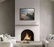 Tranquil Central California Beach Dusk Art Print on Framed canvas