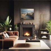 Tranquil Central California Beach Dusk Art Print - Giclée Printing Quality Framed Poster