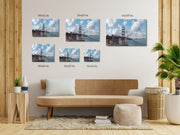 Golden Gate Glory - High-Quality Art Print on Canvas