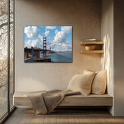 Golden Gate Glory - High-Quality Art Print on Canvas