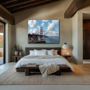 Golden Gate Glory - High-Quality Art Print on Canvas