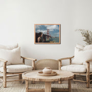 Dreaming of Tomorrow – Golden Gate Bridge Giclée Art Print - Framed Poster
