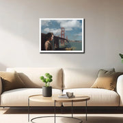 Dreaming of Tomorrow – Golden Gate Bridge Giclée Art Print - Framed Poster