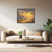 Golden Majesty: Mt. Whitney Art Print on Framed canvas