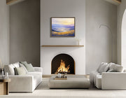 Golden Valleys of Central California: Impressionist Art Print - Framed Giclée Printing Quality Poster
