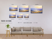 Golden Valleys of Central California: Impressionist Art Print Framed Canvas