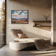 Serenity Over Idyllwild: Lone Ranch House Framed Giclée Printing Quality Poster