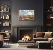 Central California Wildflower Dreamscape - Impressionistic Framed Poster