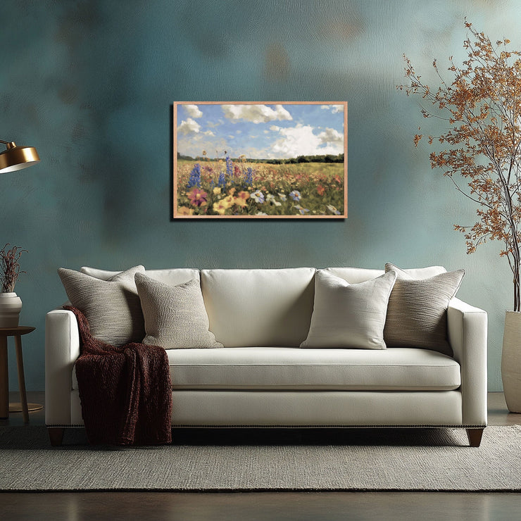 Central California Wildflower Dreamscape - Impressionistic Framed Poster