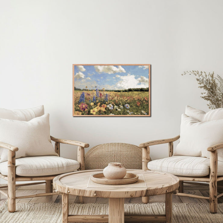 Central California Wildflower Dreamscape - Impressionistic Framed Poster