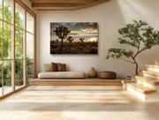 Joshua Tree Sunset on Canvas
