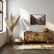 Autumn Reflections in Kings Canyon – Giclée Framed Canvas Art Print