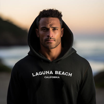 Laguna Beach Vintage Cracked Ink Unisex Hoodie