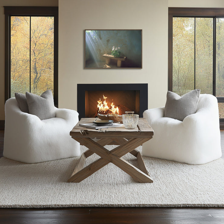 Whispers of Serenity: The Sunlit Bloom, Framed canvas