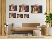 Bougainvillea Serenity – California Mission Style Wall Art Print on Canvas | Spanish Colonial