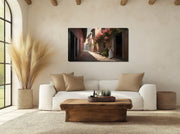 Serene Mission Alley Art Print on Canvas