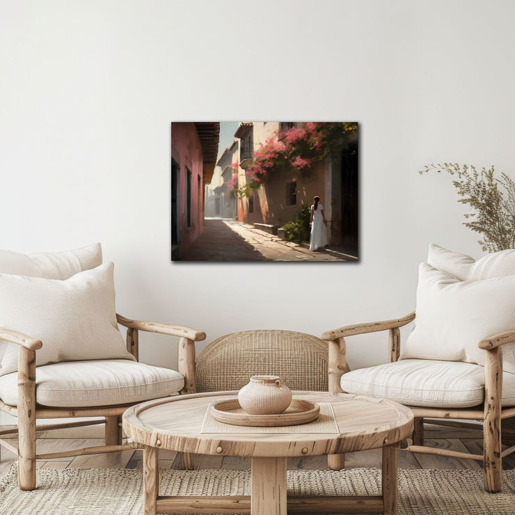 Serene Mission Alley Art Print - Giclée Printing Quality Poster