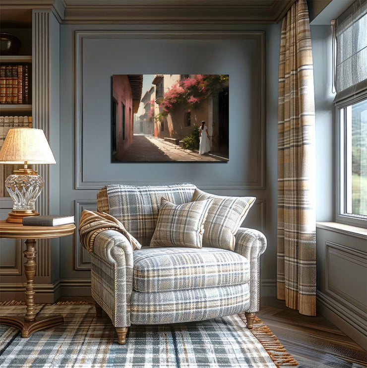 Serene Mission Alley Art Print - Giclée Printing Quality Poster