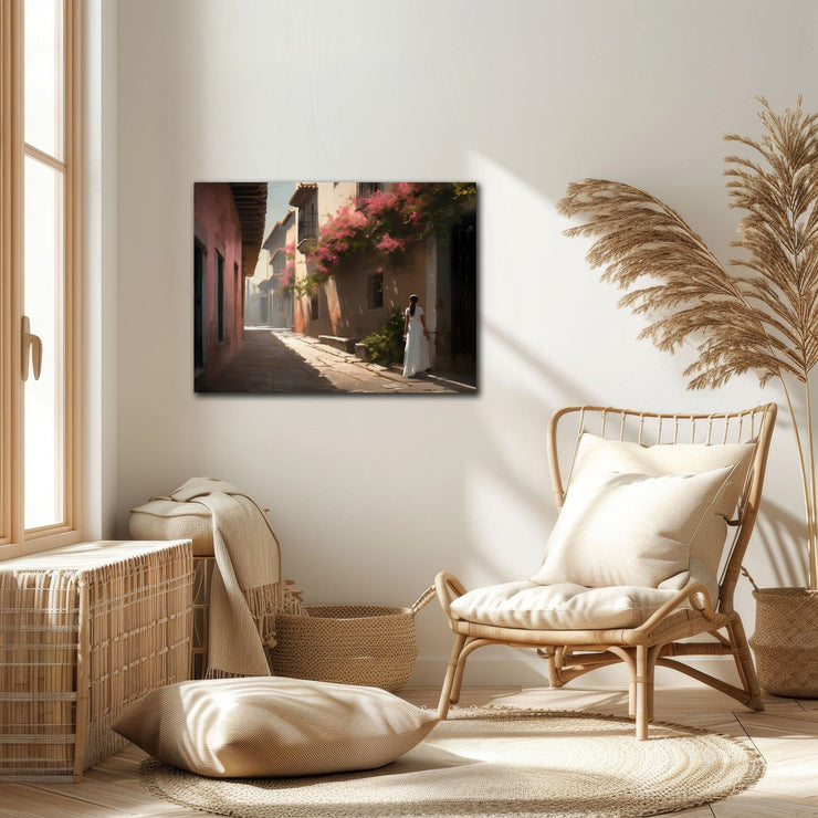 Serene Mission Alley Art Print - Giclée Printing Quality Poster