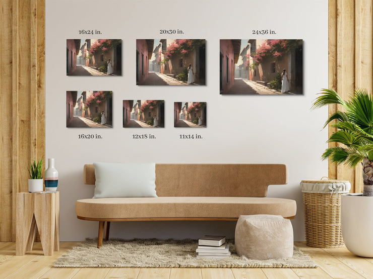 Serene Mission Alley Art Print - Giclée Printing Quality Poster