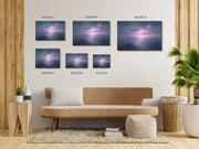 Misty Valley Twilight Glow Art Print on Canvas