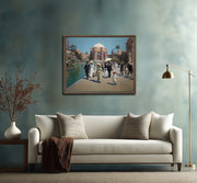 Palace of Fine Arts - Early 20th Century Elegance Art Print on Framed canvas