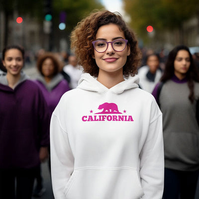 California Republic Bear Silhouette Unisex Hoodie