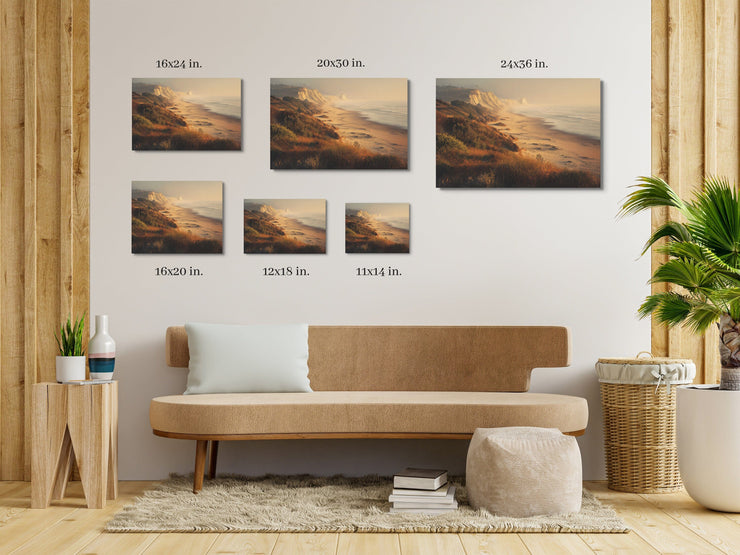 Golden Hour Serenity - San Gregorio State Beach Framed Poster