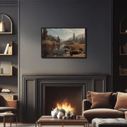 Autumn Light in Sequoia Meadow – Giclée Framed Poster