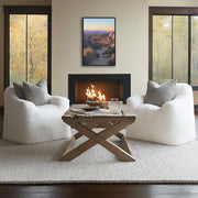 Serenity Over Joshua Tree: Desert Glow Art Print on Framed Canvas