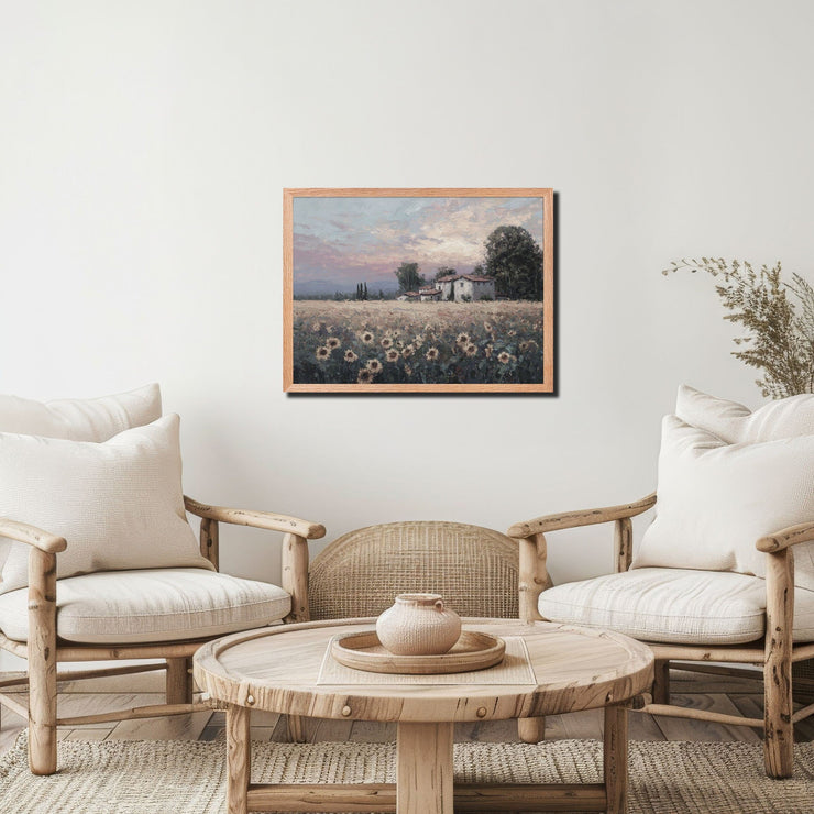 Sunset Serenade over the California Countryside - Framed Poster