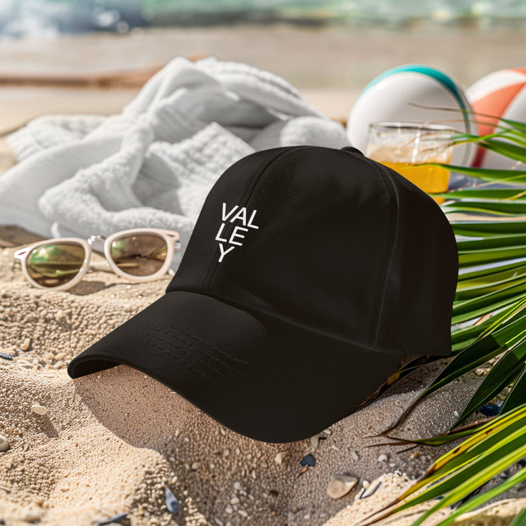 Valley Low-profile Baseball Cap, 100% Cotton Twill, Unstructured, Adjustable Velcro®, Pre-curved Visor, Casual Style, Men & Women