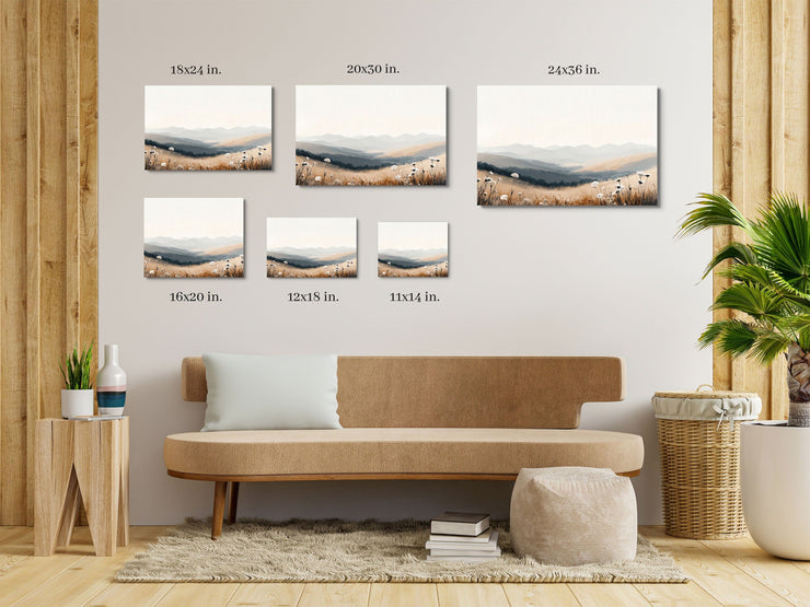 Whispers of the Valley: Central California Landscape Art Print - Giclée Printing Quality Framed Poster