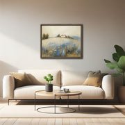 Serene Central California Wildflower Meadow Art Print - Framed Canvas