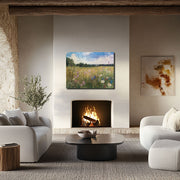 Wildflower Serenity: Impressionistic Floral Digital Oil Painting Print - Museum-Quality Poster