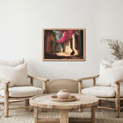 Afternoon Quiet – Spanish Colonial Alley in Early California | Framed Poster Print on Thick Matte Paper