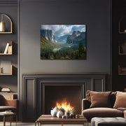 Majestic Summer Glow: Yosemite Valley Art Print Poster - Giclée Printing Quality