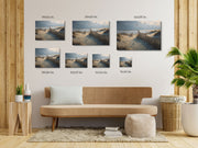 Tranquil Central California Beach Dusk Art Print on Framed canvas
