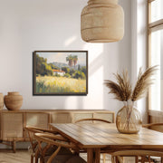 Golden Fields: California Summer Bliss Framed canvas