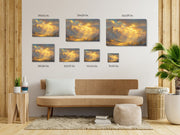 Golden Majesty: Mt. Whitney Art Print on Framed canvas