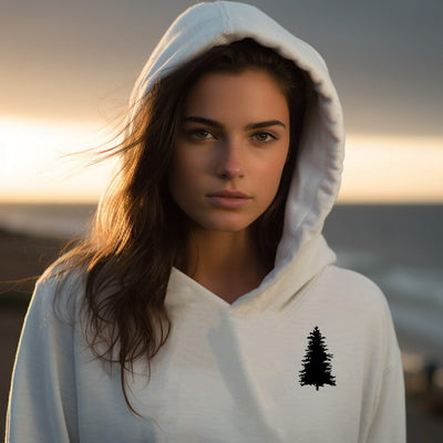 Single Pine Tree Unisex Hoodie